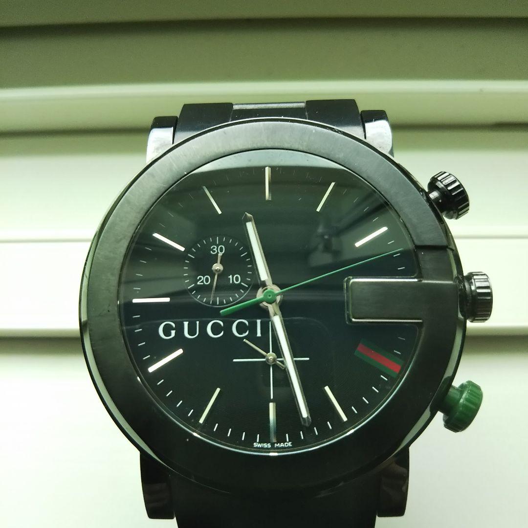 【美品】GUCCI Gクロノ メンズＢＫ