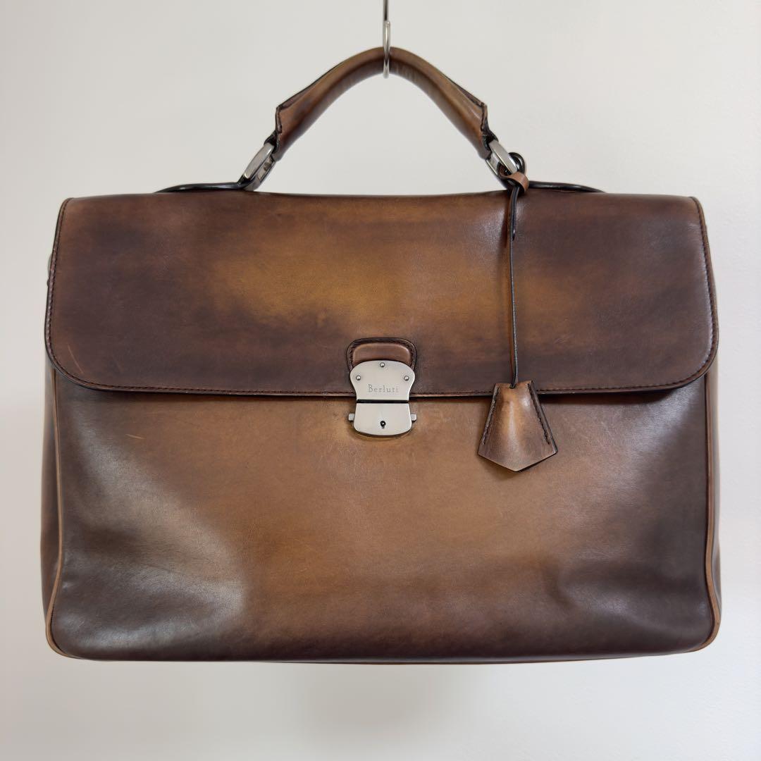 バッグ Berluti Venezia Gloria Leather BriefCase