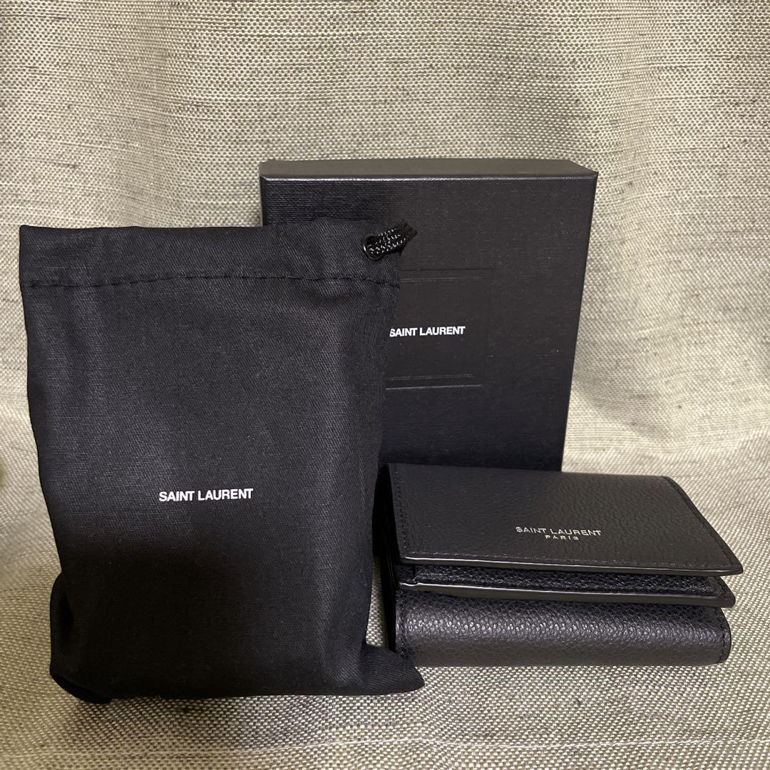 【限定セール！】【人気！】サンローラン三つ折り財布