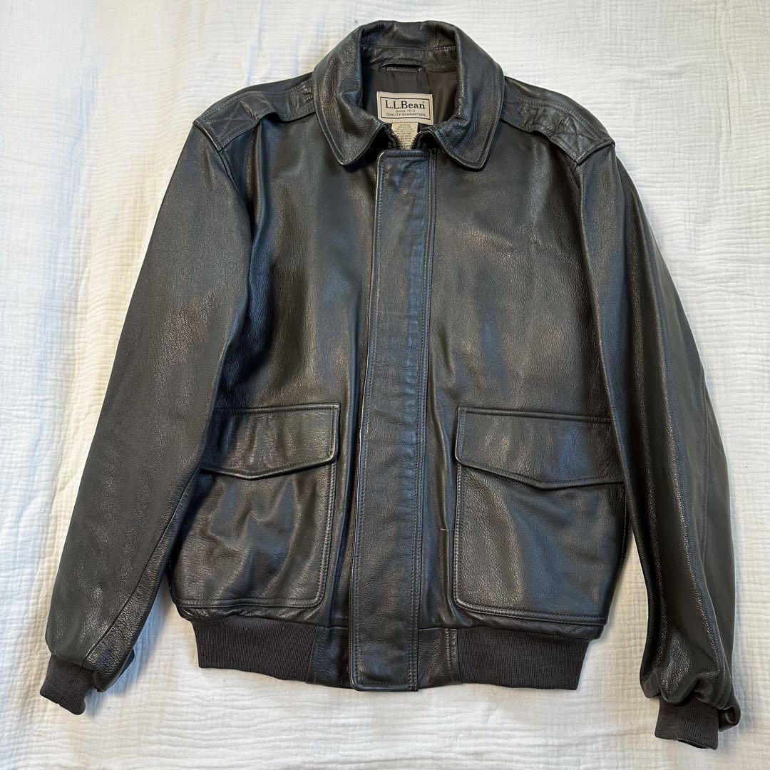 極美品☆ビンテージL.L.Bean A-2 フライトジャケット レザージャケット