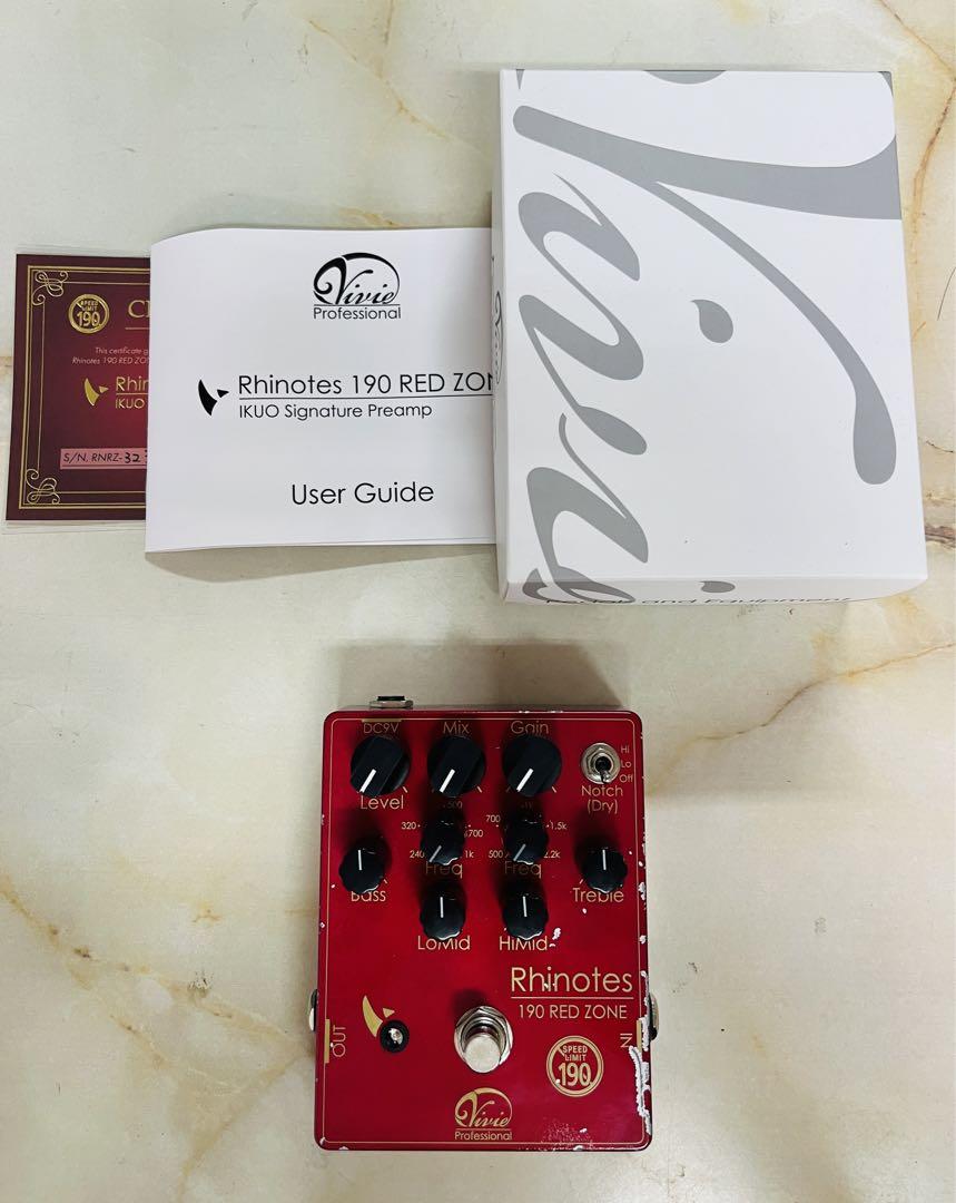 Vivie RHINOTES 190 REDZONE ベース エフェクター