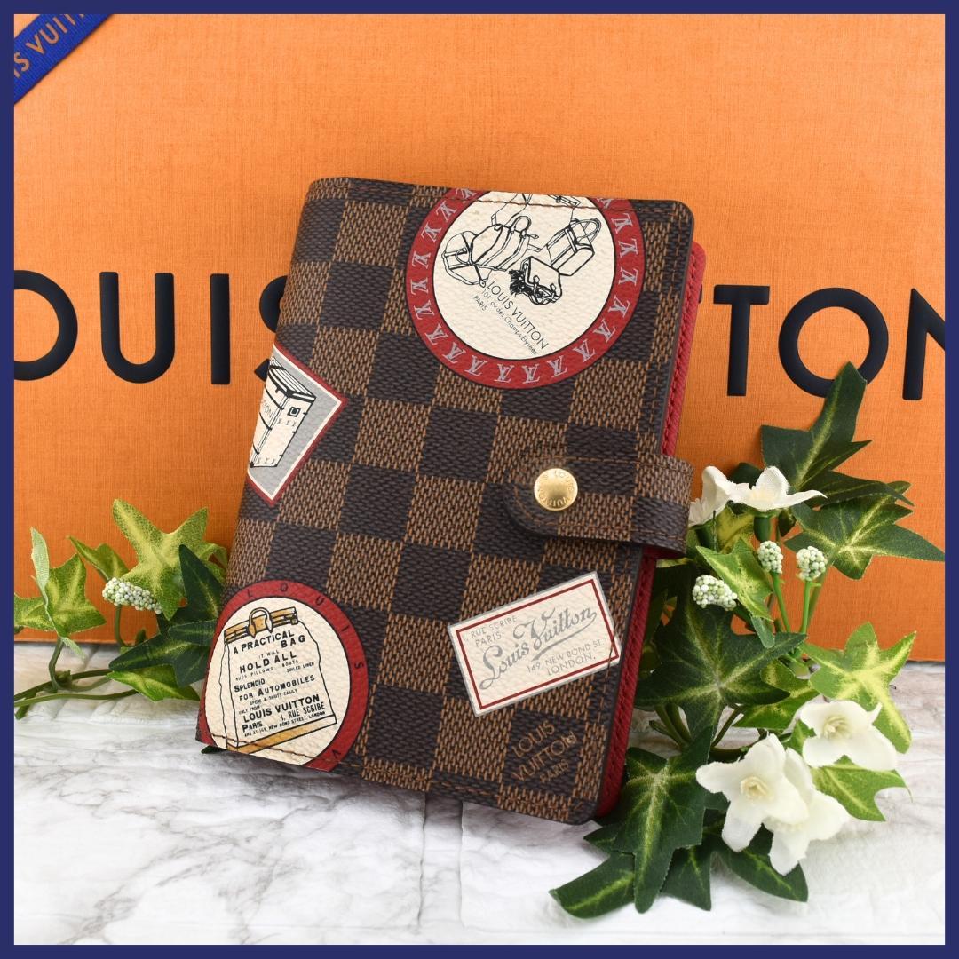 ✨人気のパッチ・美品✨ルイヴィトン ダミエ アジェンダPM パッチ 手帳カバー