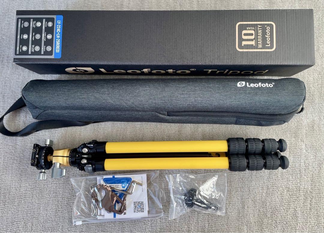 レオフォトLeofoto LY-224C + LH-25R 三脚・雲台　イエロー