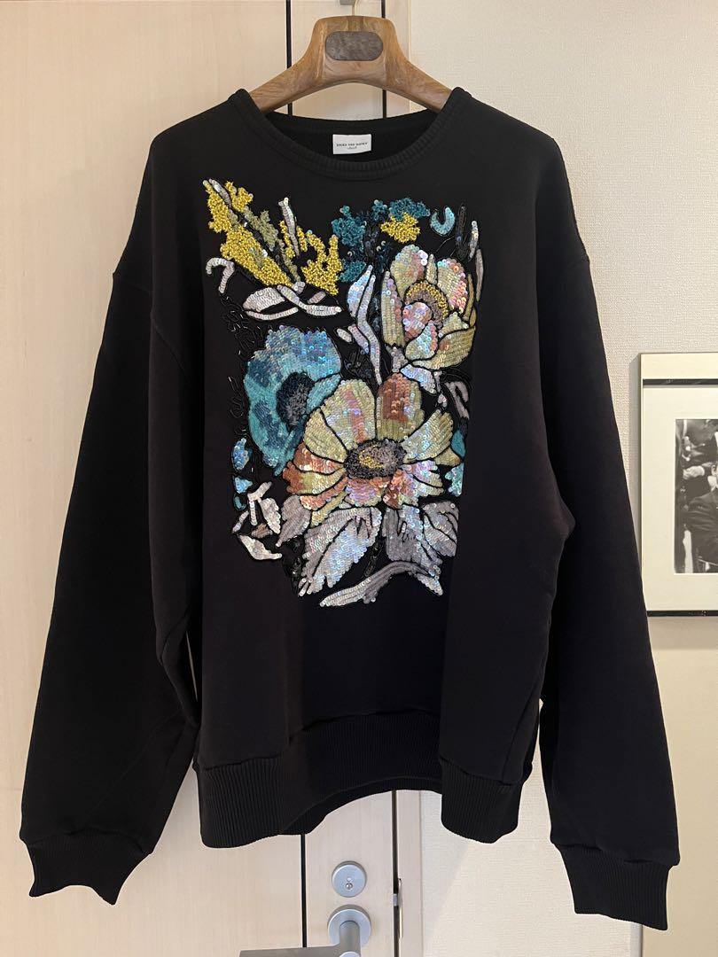 DRIES VAN NOTEN ドリスヴァンノッテン 長袖 スウェット 黒 S