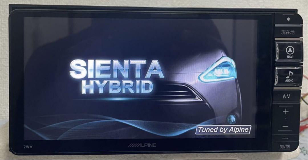 ALPINE７ＷＶナビ＊地図デ-タ: 2021年＊中古美品★