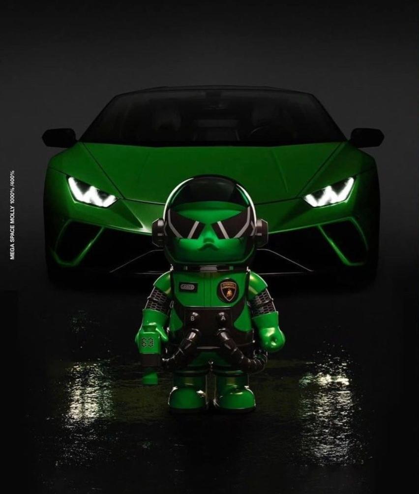 その他 POP MART 400% SPACE MOLLY LAMBORGHINI