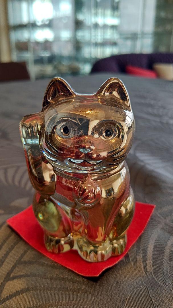 バカラ招き猫(ゴールド)