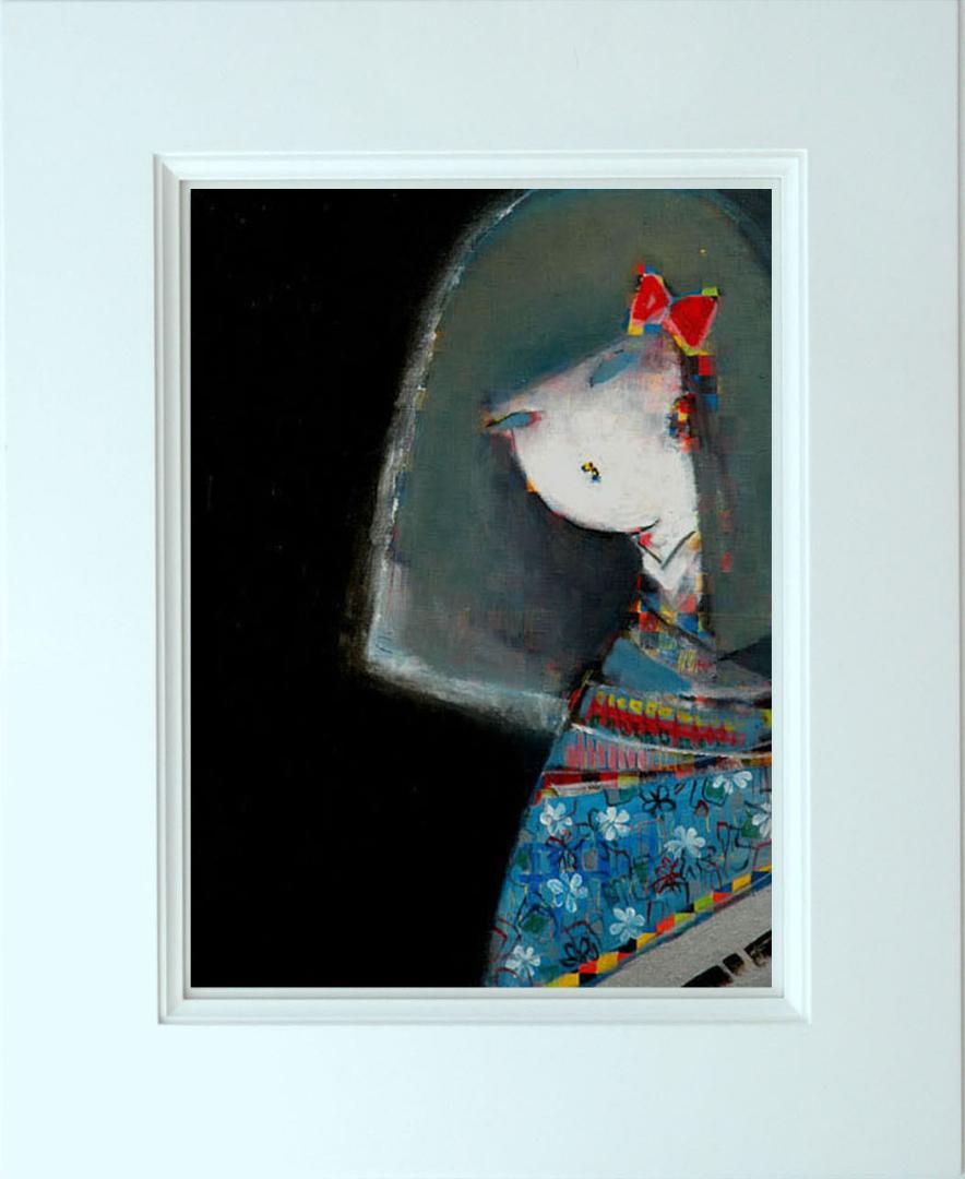 メルカリ 絵画　絵　額付き ( 白 ) 油絵　F6-083111　 愛しい女たち