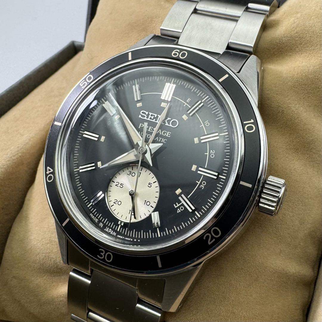 SEIKO プレザージュ SARY211 Style60's 自動巻腕時計 黒