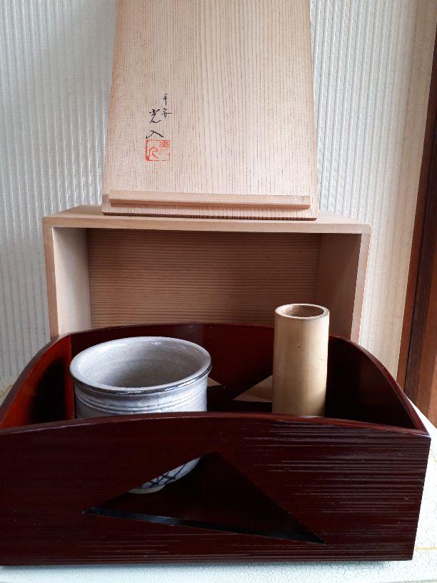 平安光入作品の煙草盆