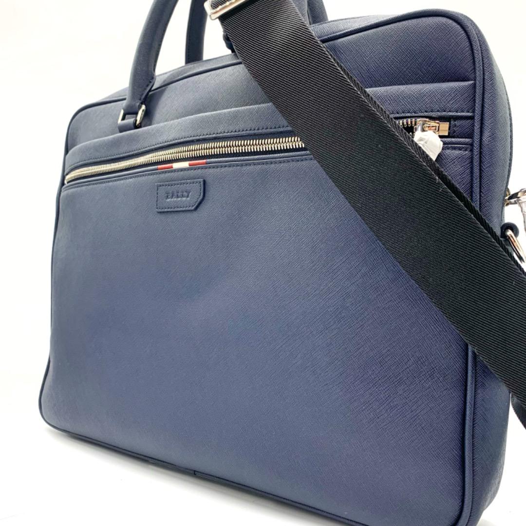 新品✨Barry ビジネスバック 2way レザー ネイビー A4 大容量