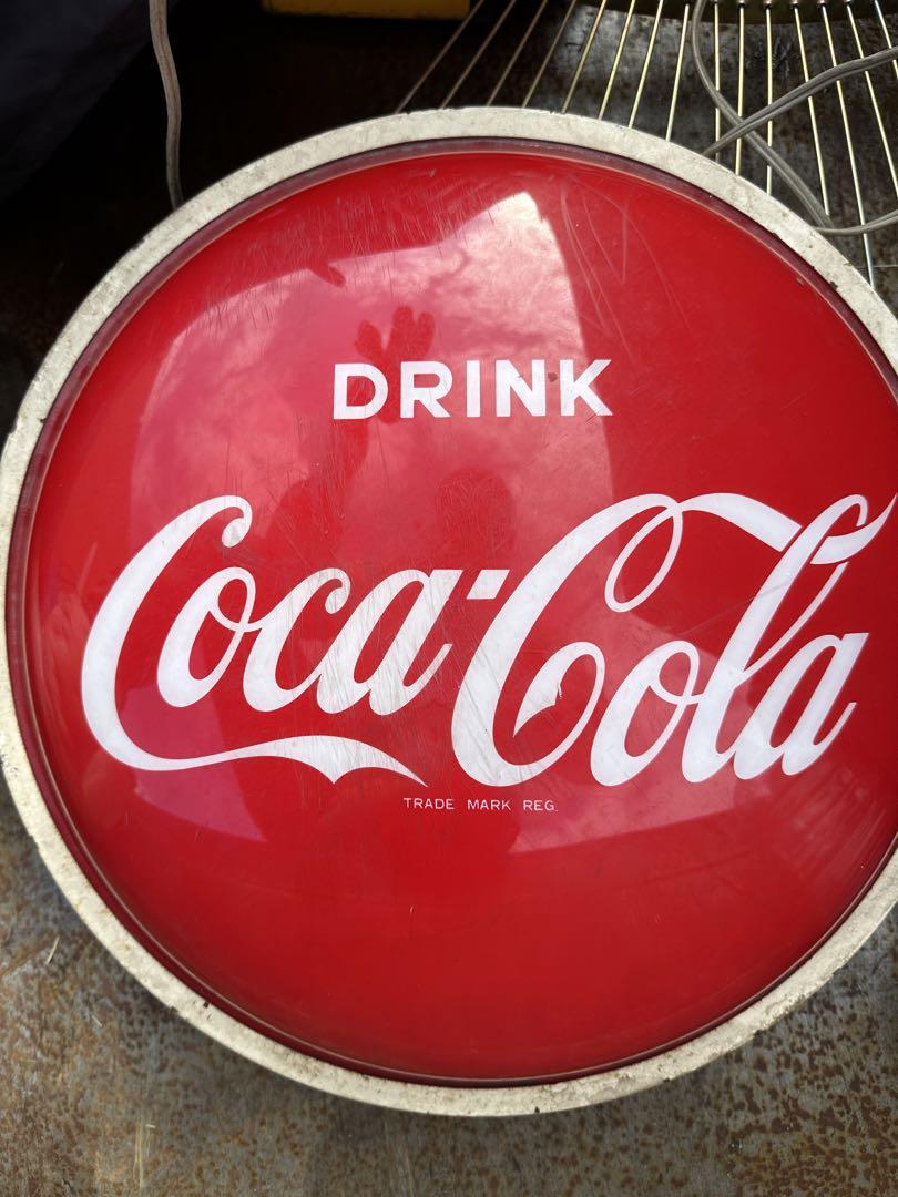 コカコーラ　看板　レトロ