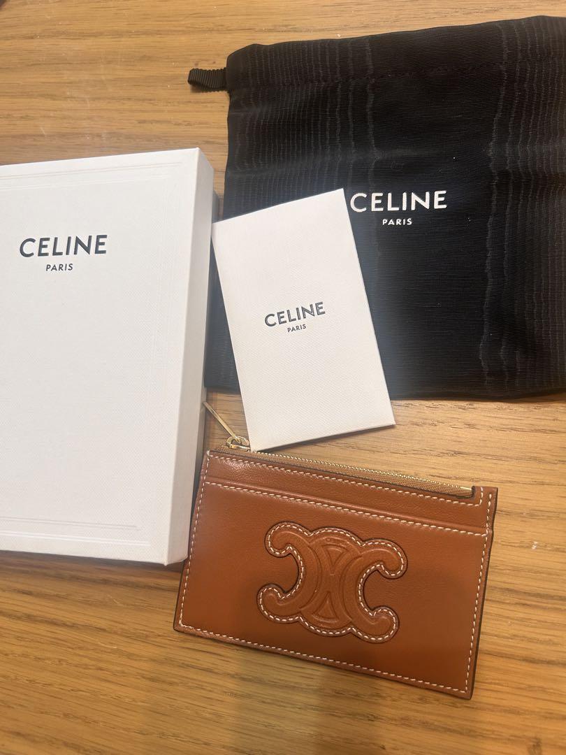 CELINE【入手困難】CUIR TRIOMPHE★コイン & カードポーチ★
