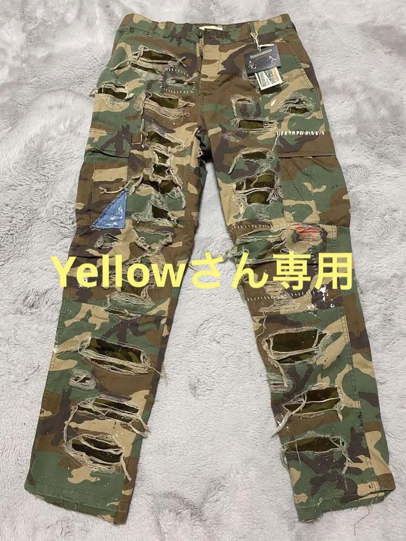 Yellow専用INNOCENCE / damage pants camo
