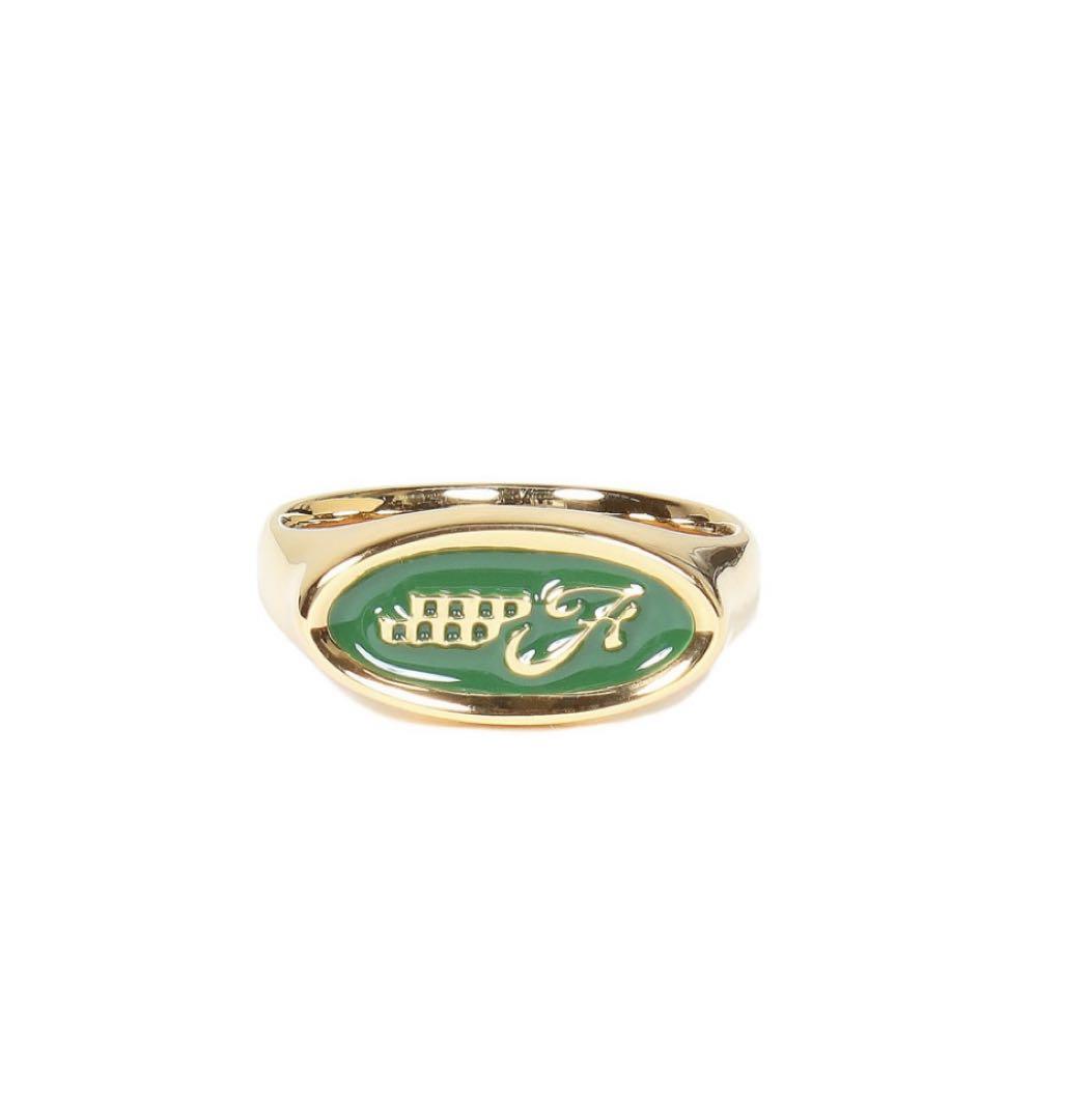 4.W.A JEWELRY SUPPLY ゴールドリング　グリーン　9号