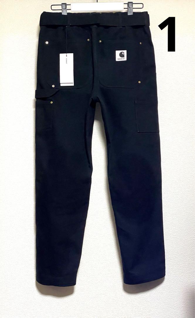 Sacai Carhartt WIP Canvas Pants 黒 size1