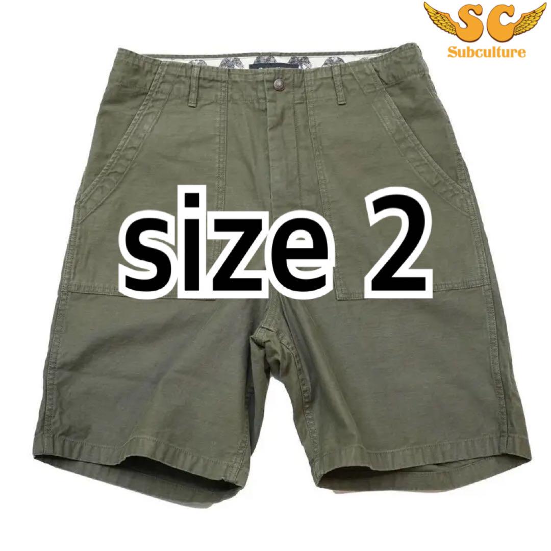 サブカルチャー　SUBCULTURE FATIGUE PANTS SHORTS