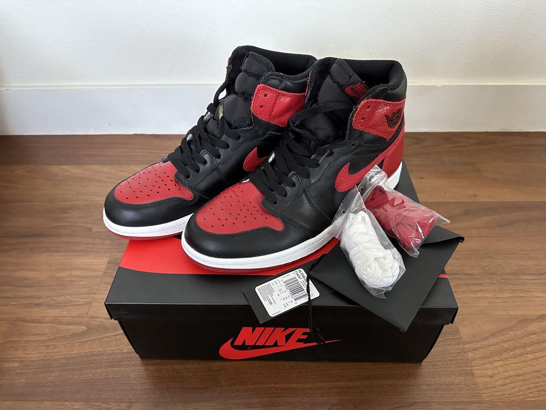 靴 nike jordan1 bred 2016