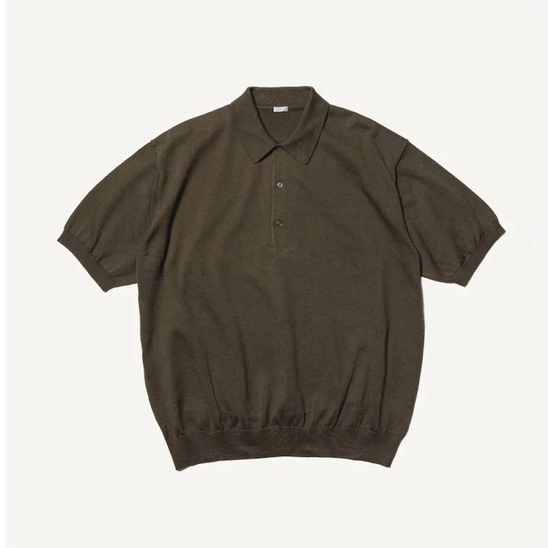 トップス A.PRESSE Cotton Knit S/S Polo Shirts