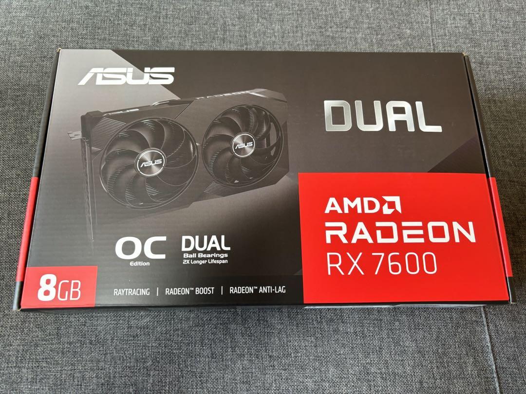 グラフィックボード・グラボ・ビデオカード ASUS DUAL RX7600 8GB
