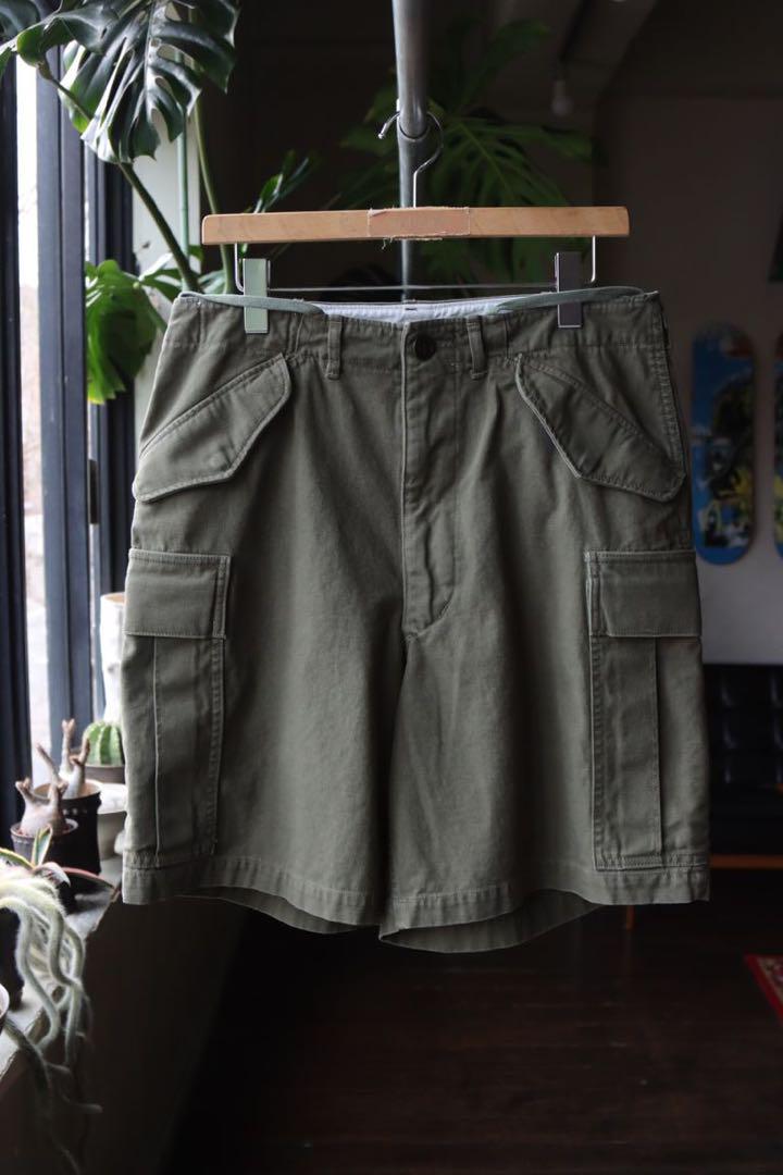 【美品】a.presse アプレッセ　ショーツ　M-51 Shorts カーキ