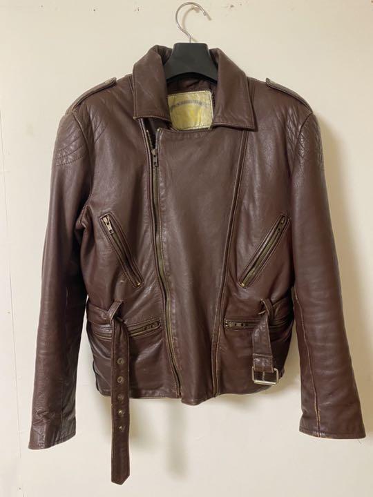 【値下げ可】ヨーロッパ　ヴィンテージ　70s ライダースジャケット