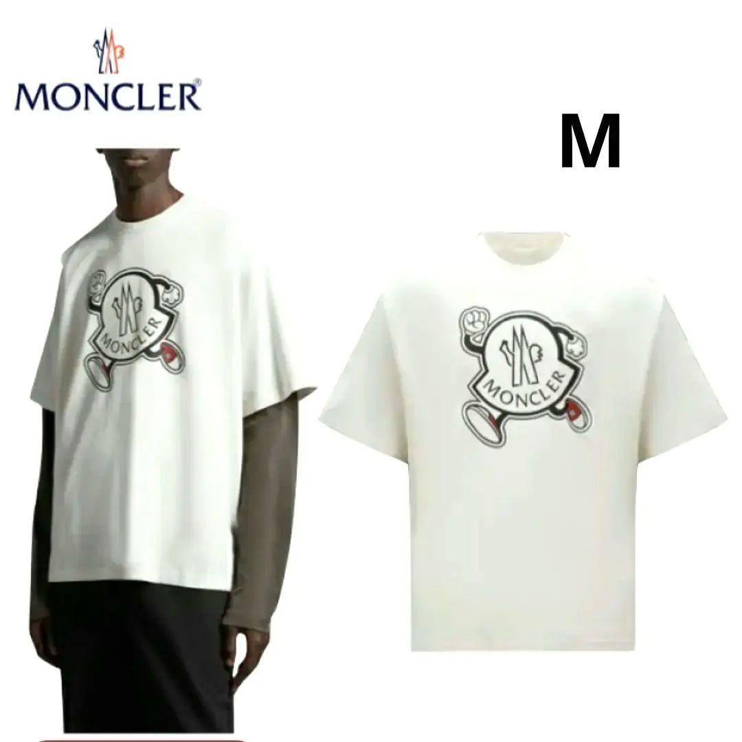 正規　現行　MONCLER　モンクレール　Tシャツ　オーバーサイズ　M　白
