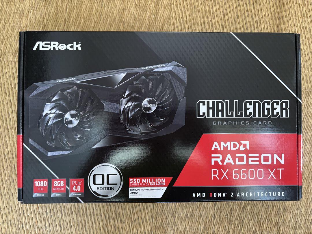 グラフィックボード・グラボ・ビデオカード ASRock RX6600 XT Challenger D 8G OC