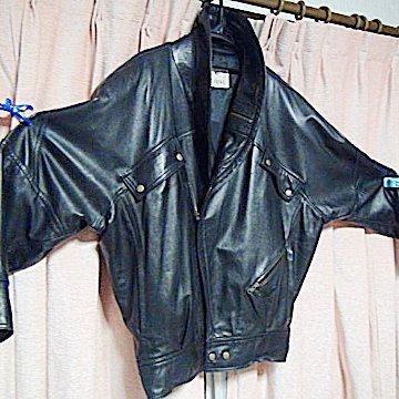TOUREMOの羊の皮ジャン ライダー仕様 ブラック(L) !。