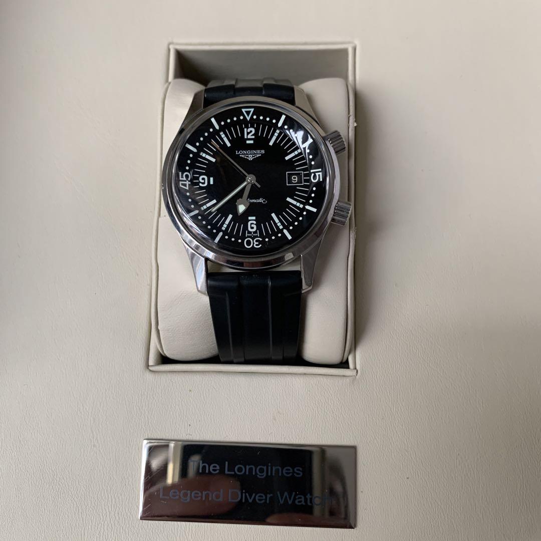 ロンジン　レジェンドダイバー デイト 42mm ラバーベルト