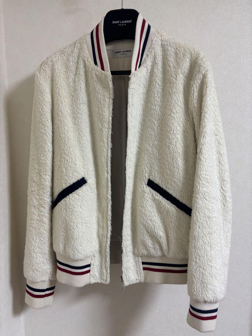 SAINT LAURENT PARIS テディジャケット ブルゾン スタジャン
