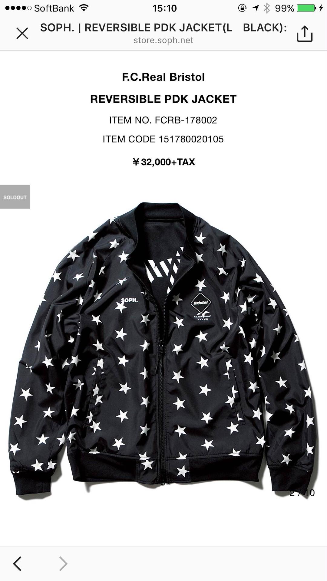 【新品未使用】黒 Mサイズ F.C Real Bristol 17fw