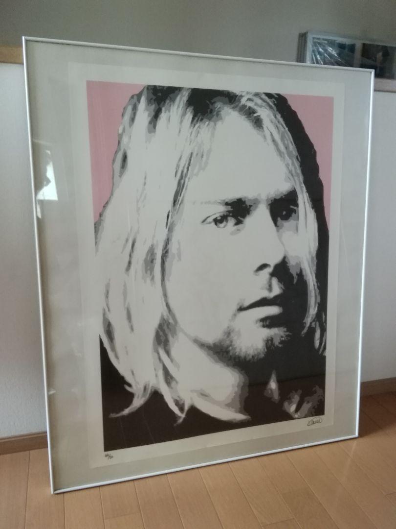 ジャッキー シェフィンズ　カート コバーン Kurt Cobain　額装ポスター