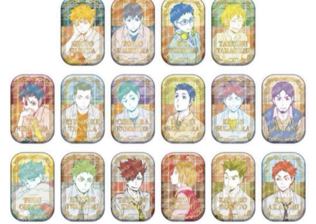 【LAST ONE最終価額】ハイキュー　スクエア缶バッジ　第一弾　BOX