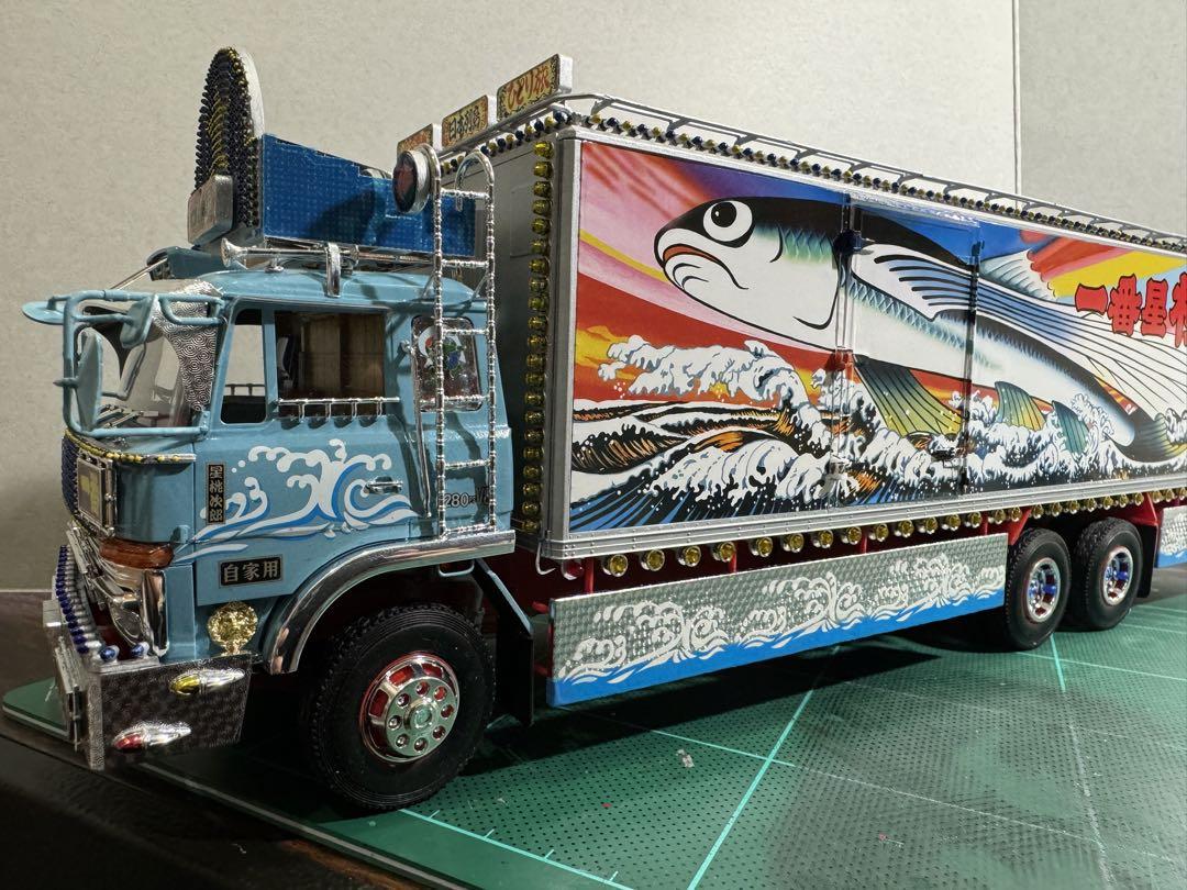 値下げアオシマ1/32トラック野郎 一番星改　熱風5000キロ