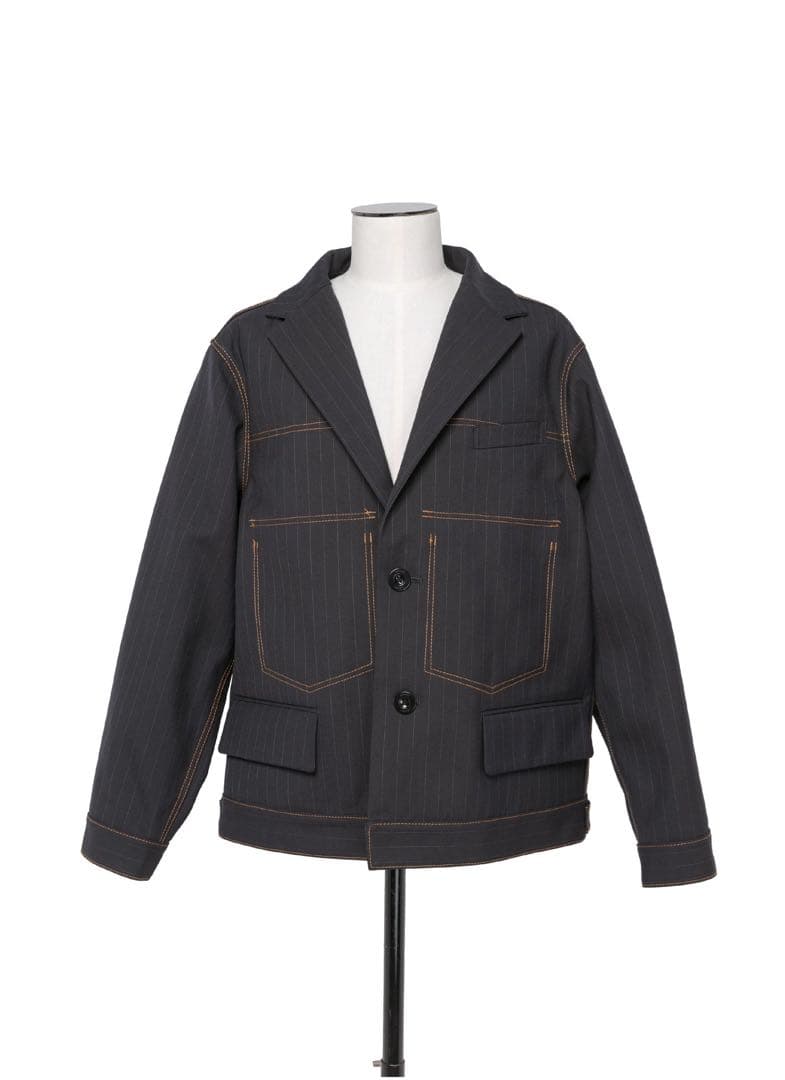 ジャケット・アウター sacai Chalk Stripe Bonding Jacket 24ss