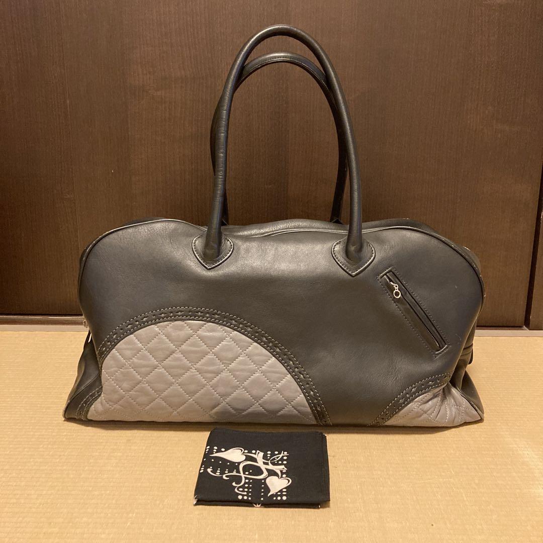ケルト＆コブラ　ボストンバッグ　バンダナ　ルイスレザー　ウルフズヘッド