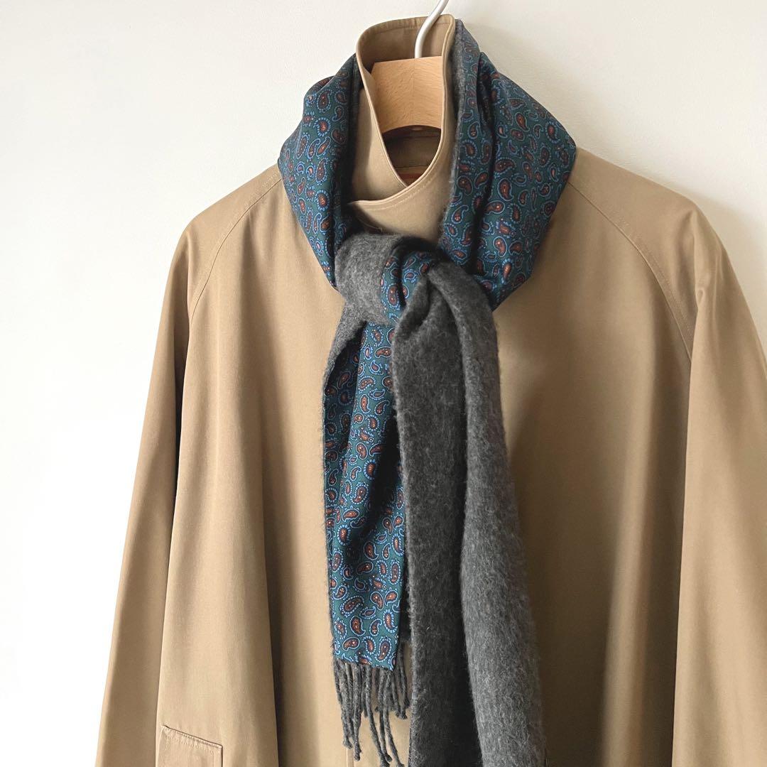 【Sale】Anatomica Drake'sリバーシブル ストール マフラー