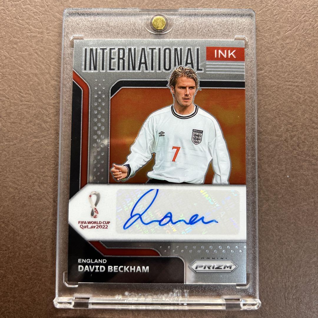 2022 Panini W杯 Prizm ベッカム 直筆サインカード Auto