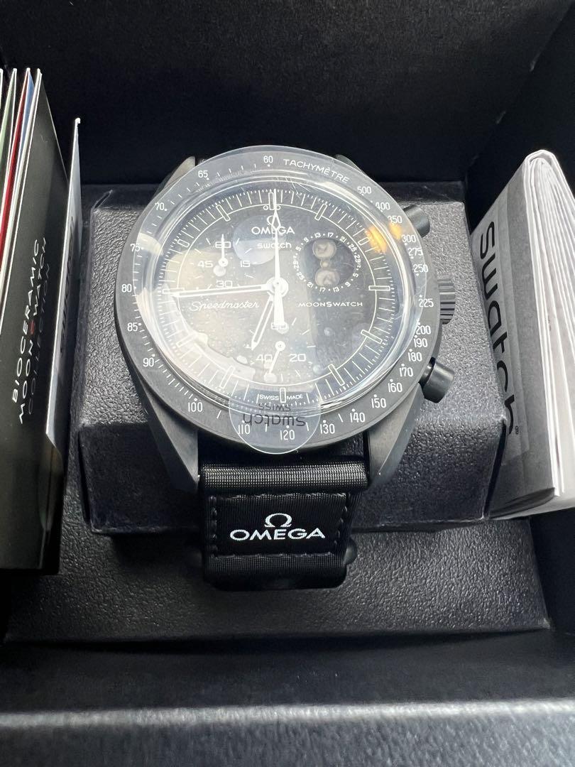 Snoopy x OMEGA x Swatch BIOCERAMIC  黒