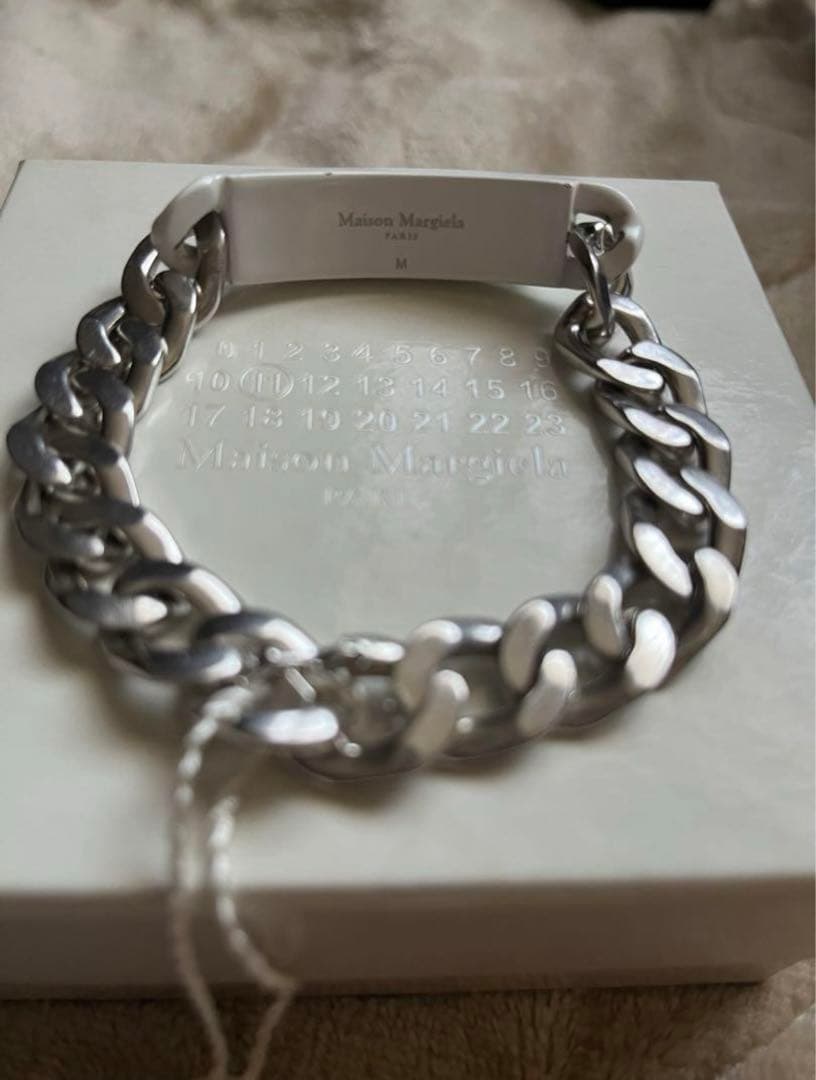 【希少】maison margiela マルジェラ　チェーン ID ブレスレット
