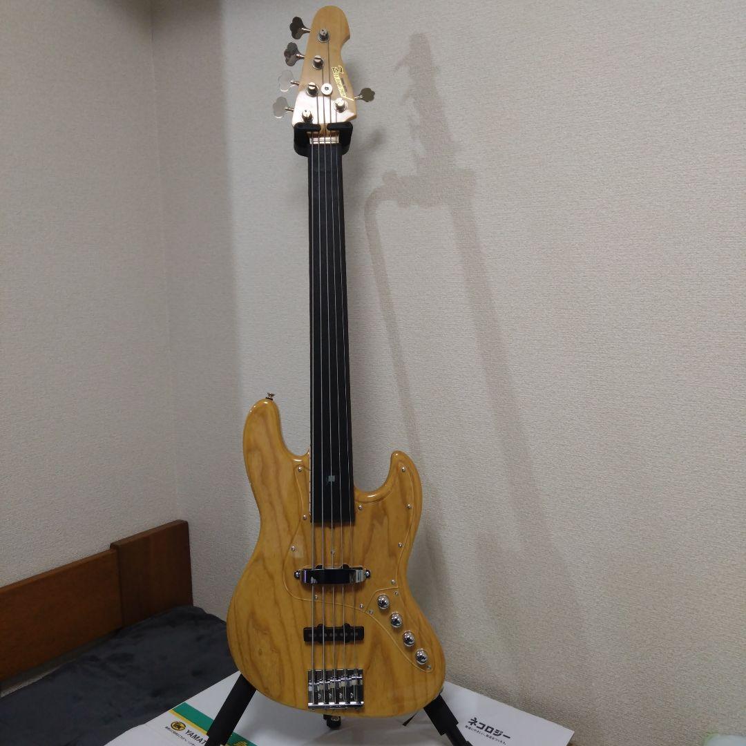 アトリエZ ５弦ベース  M#265/17P  純正ギグケース、付属品一式　美品