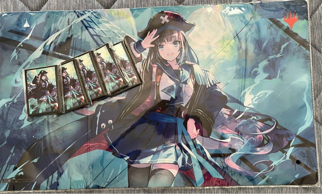 MTG 藤ちょこ 幽体の船乗り プレイマット、スリーブ100枚セット
