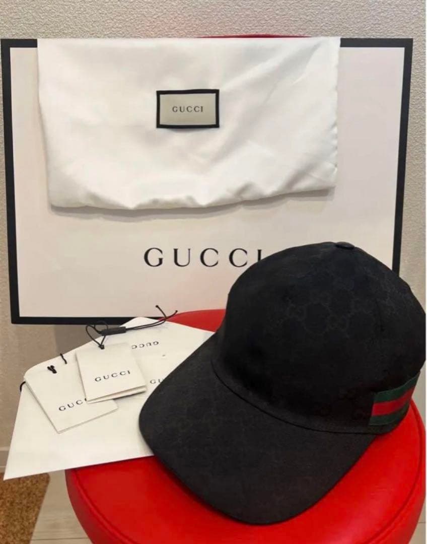 GUCCI GGキャンバス ベースボール キャップ