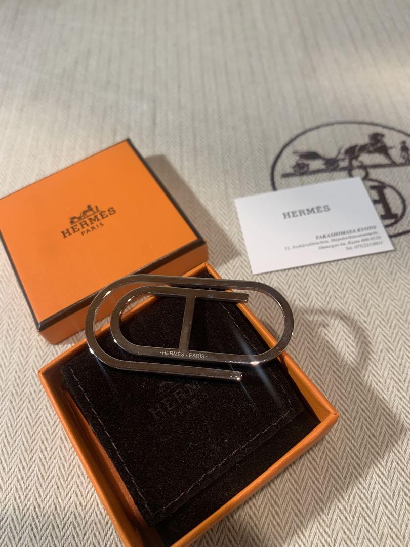 エルメス　シラージュ　シルバー　マネークリップ  美品