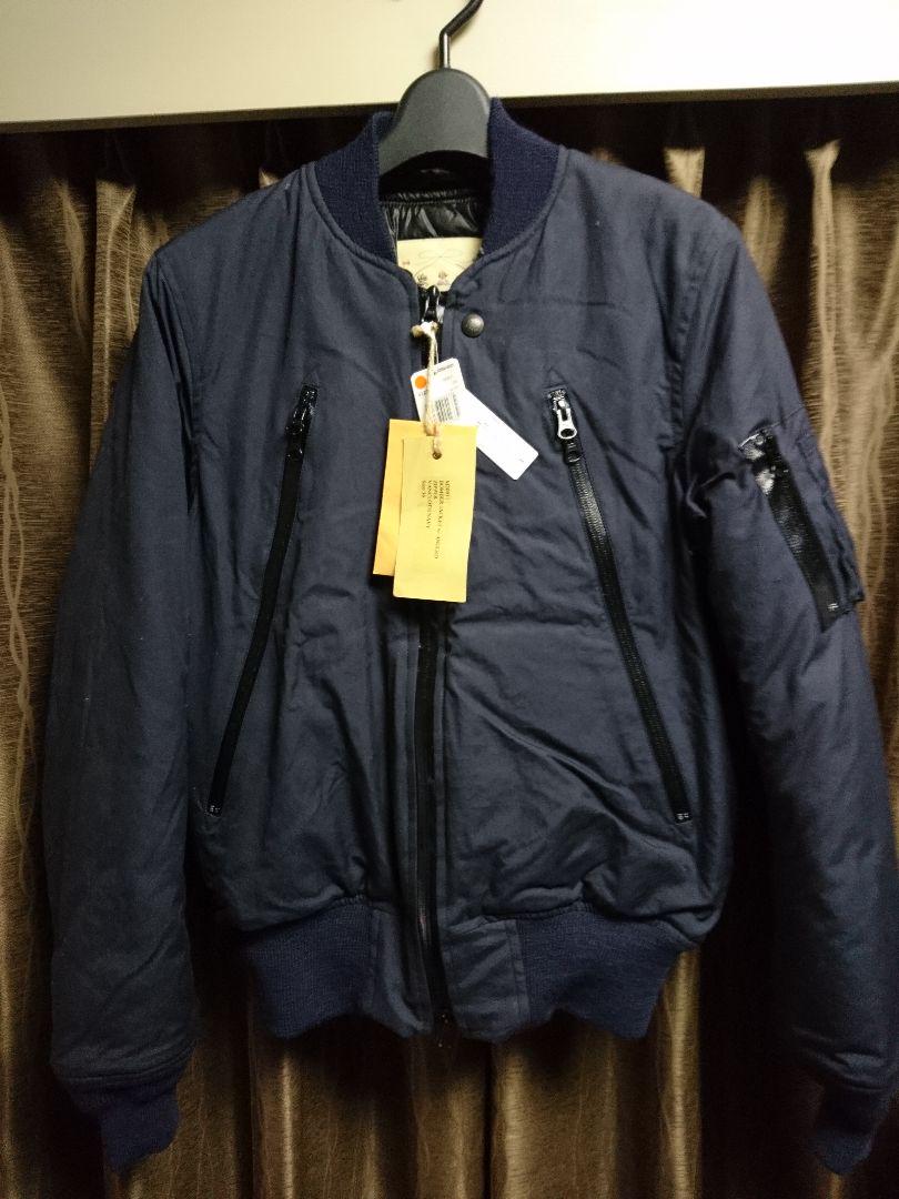 MONITALY bomber jacket MA-1 36 ネイビー