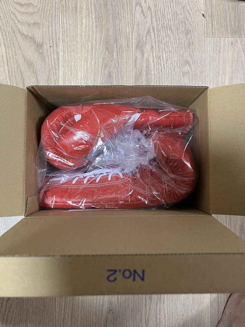 [N]winning14オンス紐式グローブ赤MS-500新品未使用未開封‼️