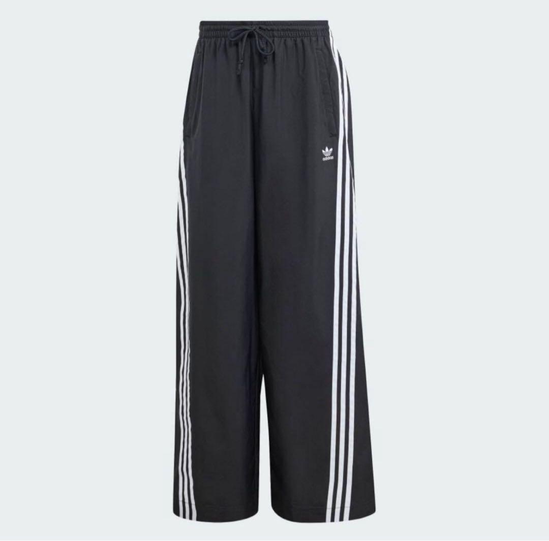 3XL 新品 adidas ADILENIUM オーバーサイズトラックパンツ 黒