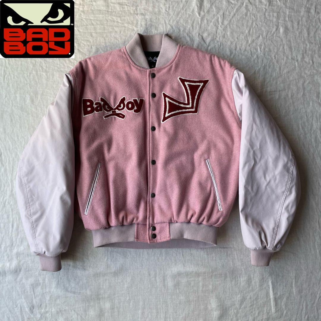 【希少】BADBOY×JIN KAWAGUCHI スタジャン ピンク My