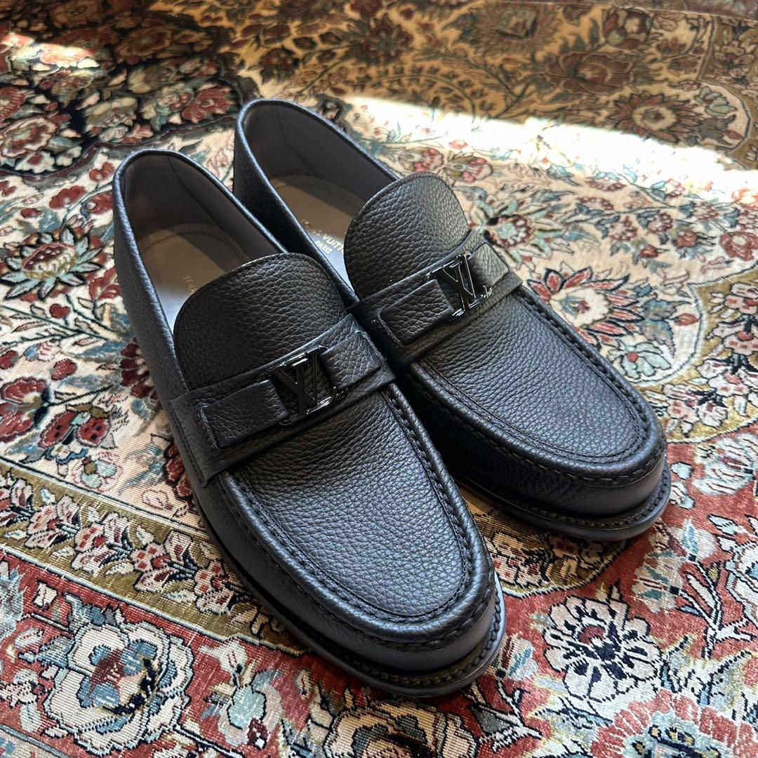 【新品未使用】LOUIS VUITTON メジャー・ラインローファー UK7.5